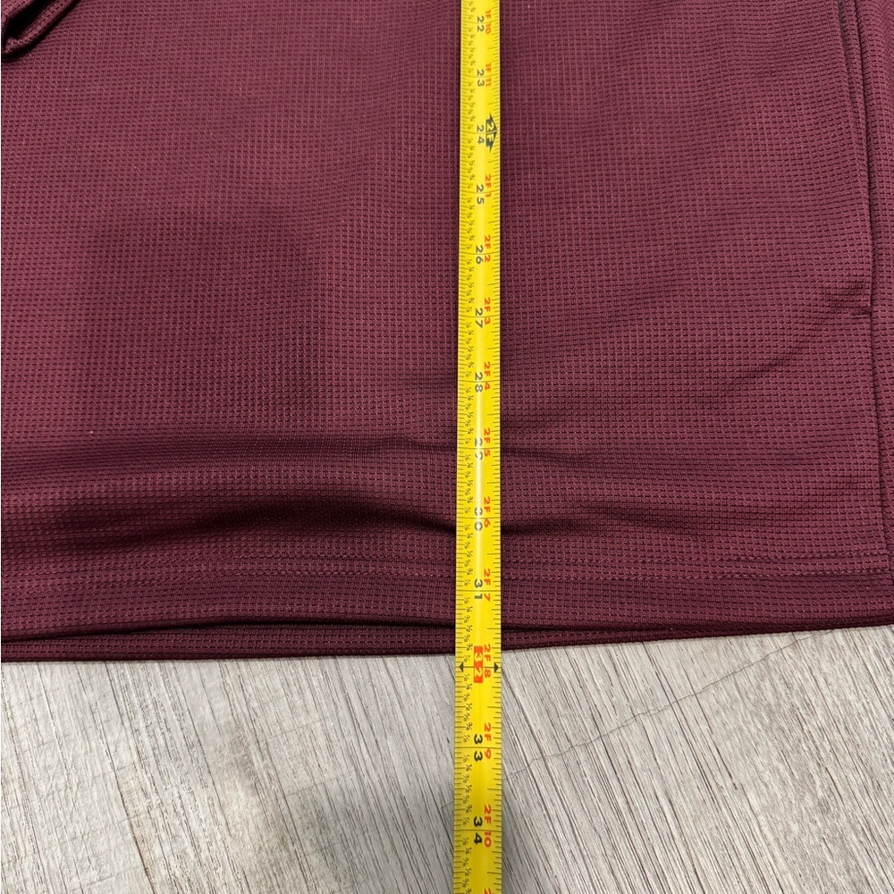 Ben Hogan Performance Golf 1/4 Zip Red Pullover Men's 2XL Micro Jacquard Cover - Picture 13 of 16